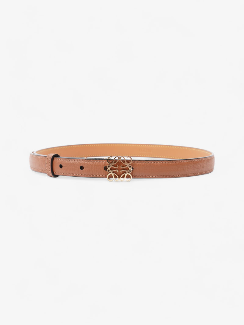  Loewe Anagram Thin Belt Tan Calfskin Leather 75cm / 30