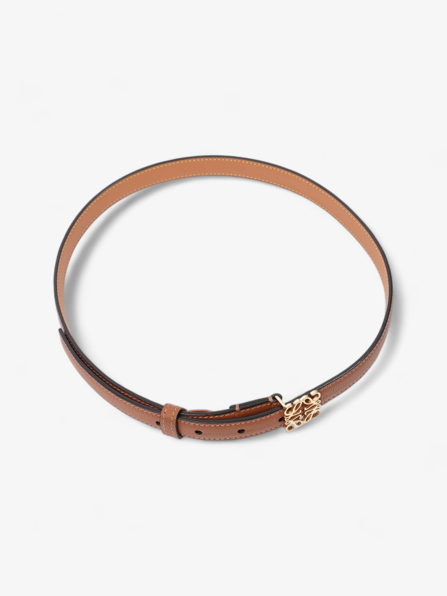 Loewe Anagram Thin Belt Tan Calfskin Leather 75cm / 30