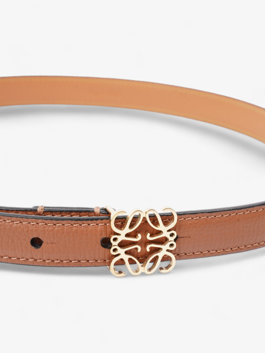 Loewe Anagram Thin Belt Tan Calfskin Leather 75cm / 30