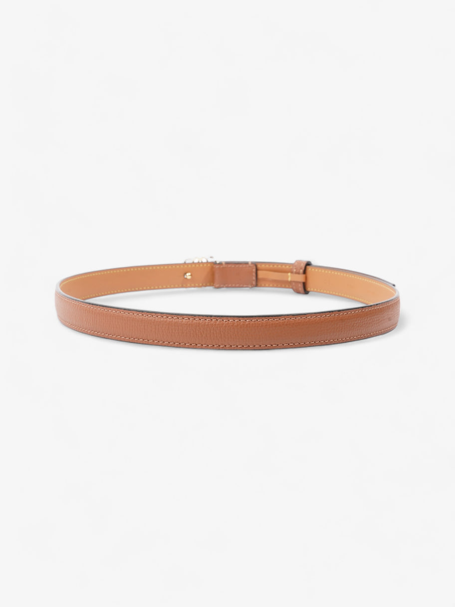 Loewe Anagram Thin Belt Tan Calfskin Leather 75cm / 30