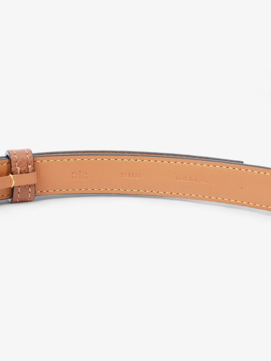 Loewe Anagram Thin Belt Tan Calfskin Leather 75cm / 30