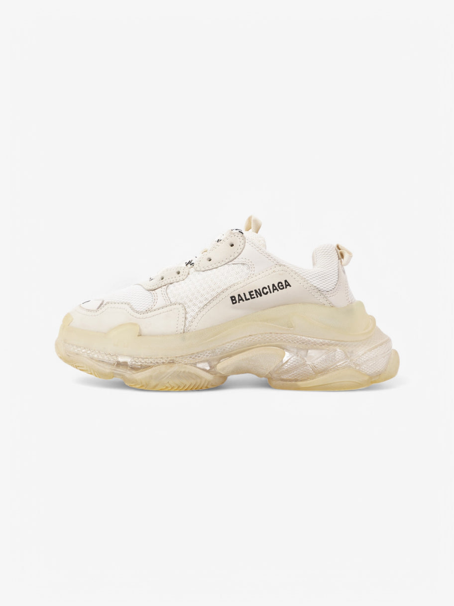 Balenciaga Triple S Clear Sole White  / Black Mesh EU 38 UK 5 Image 5