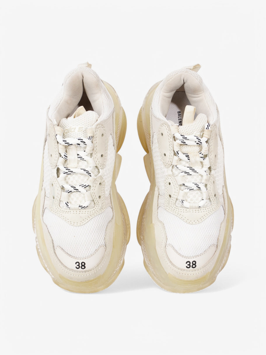 Balenciaga Triple S Clear Sole White  / Black Mesh EU 38 UK 5 Image 8