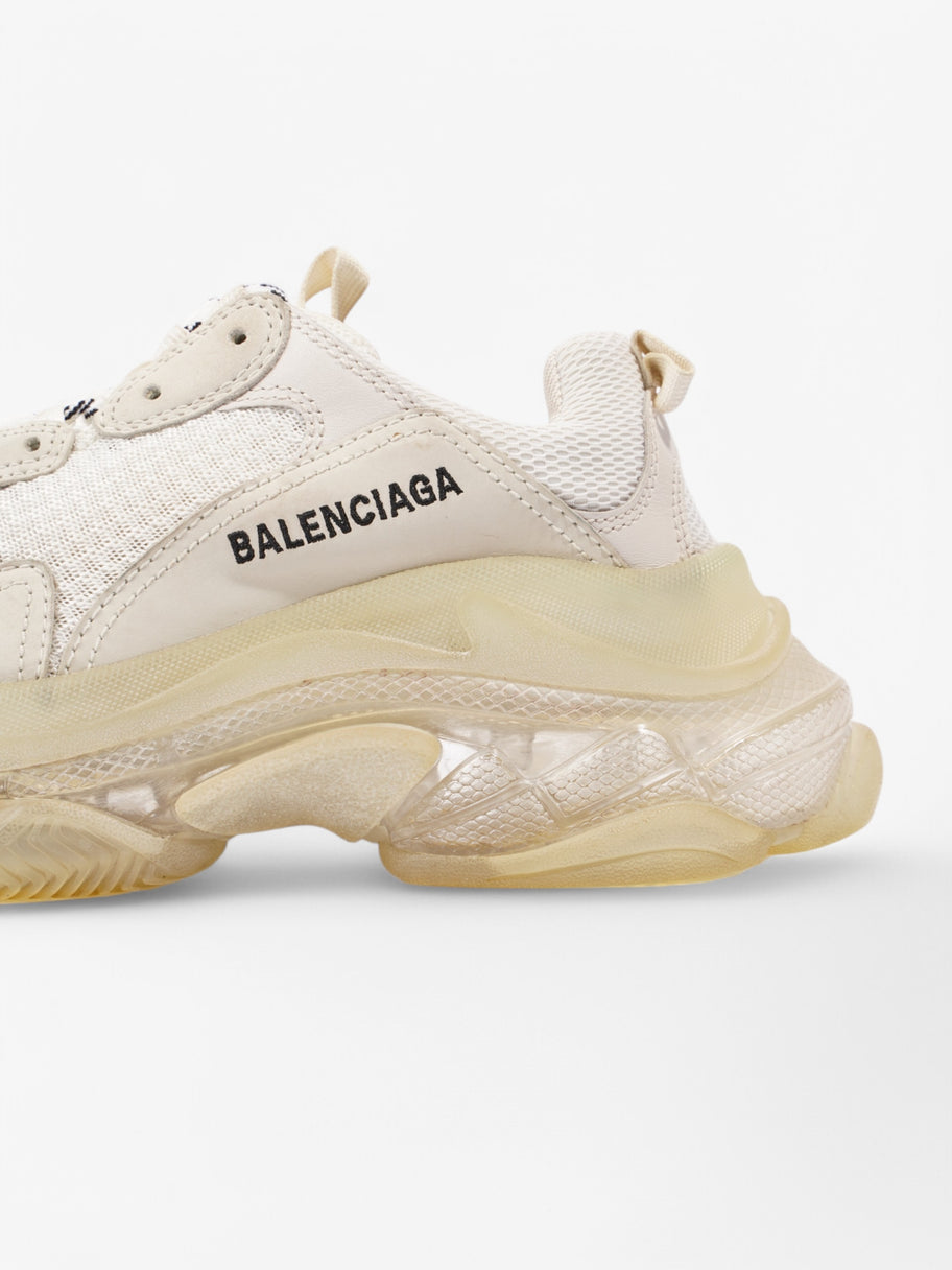 Balenciaga Triple S Clear Sole White  / Black Mesh EU 38 UK 5 Image 9
