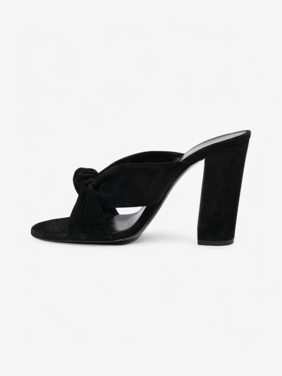 Saint Laurent Loulou Knot Sandals Black Suede EU 37.5 UK 4.5 Image 3