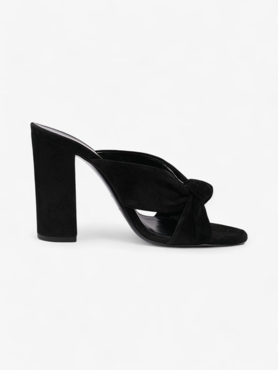 Saint Laurent Loulou Knot Sandals Black Suede EU 37.5 UK 4.5 Image 4