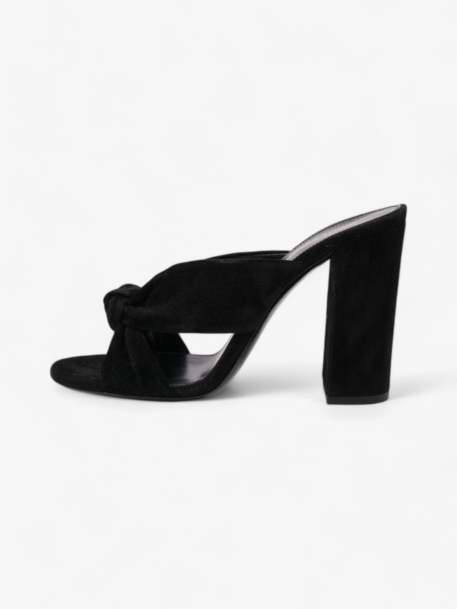 Saint Laurent Loulou Knot Sandals Black Suede EU 37.5 UK 4.5 Image 5
