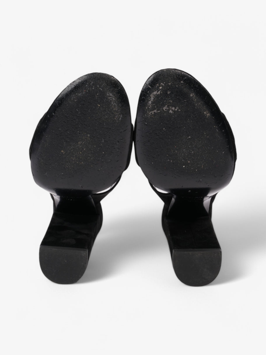 Saint Laurent Loulou Knot Sandals Black Suede EU 37.5 UK 4.5 Image 7