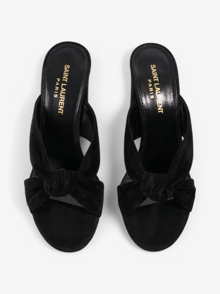Saint Laurent Loulou Knot Sandals Black Suede EU 37.5 UK 4.5 Image 8