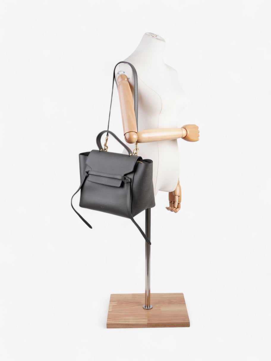 Celine Belt Bag Grey Calfskin Leather Mini Image 2