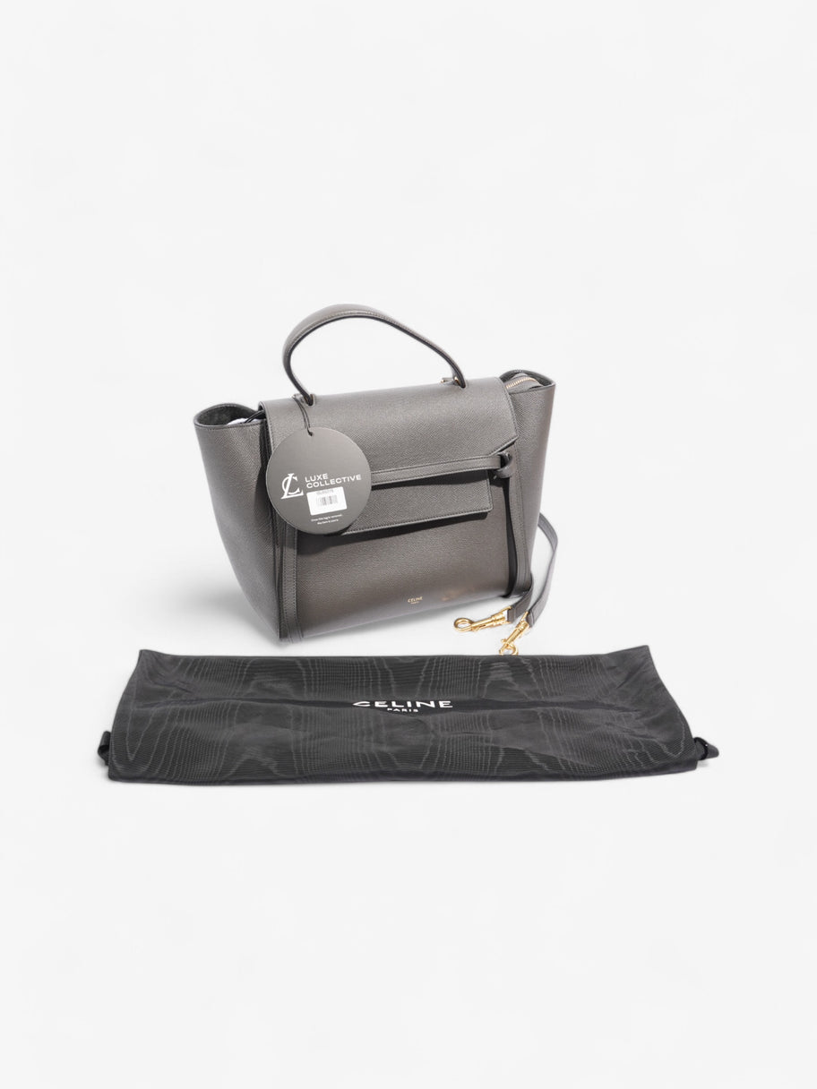 Celine Belt Bag Grey Calfskin Leather Mini Image 9