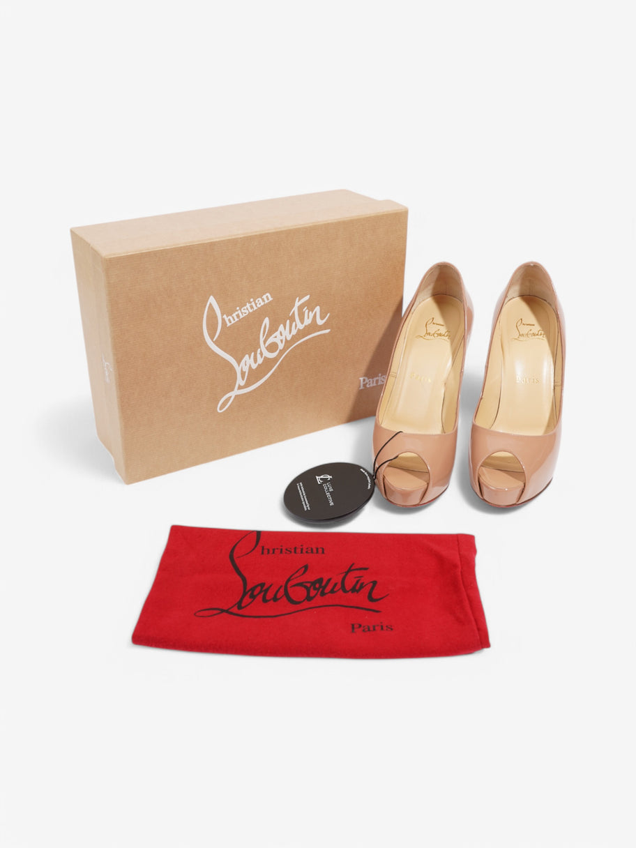 Christian Louboutin New Very Prive 120 Nude Patent Leather EU 37 UK 4 Image 8