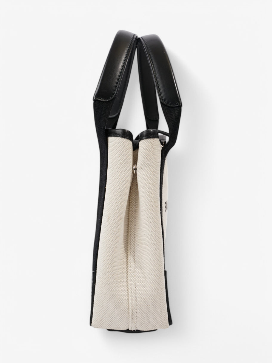 Balenciaga Cabas White / Black Cotton XS Image 4