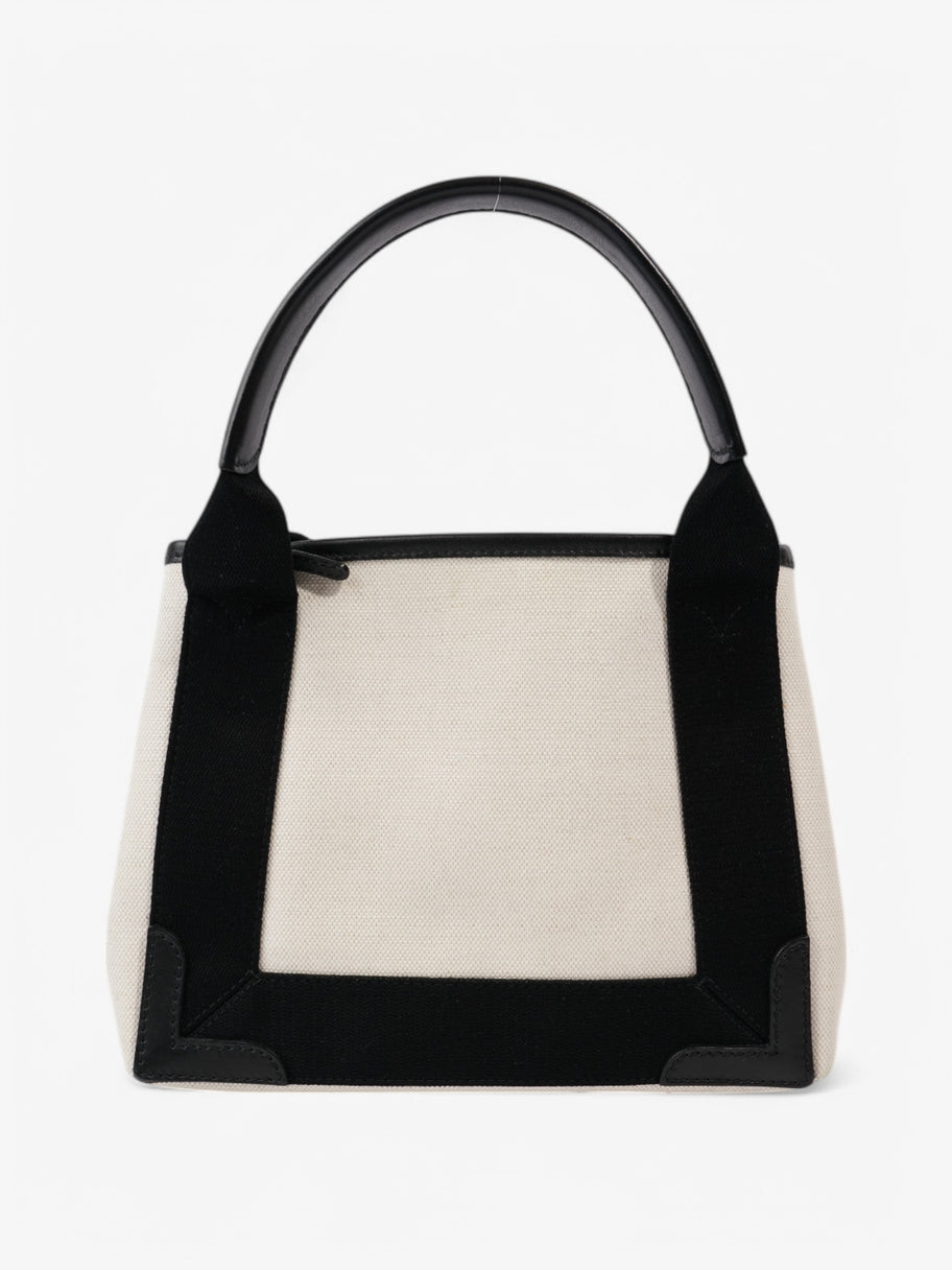 Balenciaga Cabas White / Black Cotton XS Image 6
