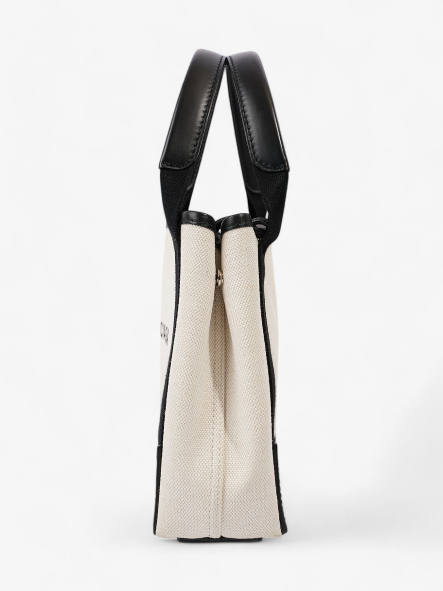 Balenciaga Cabas White / Black Cotton XS Image 5