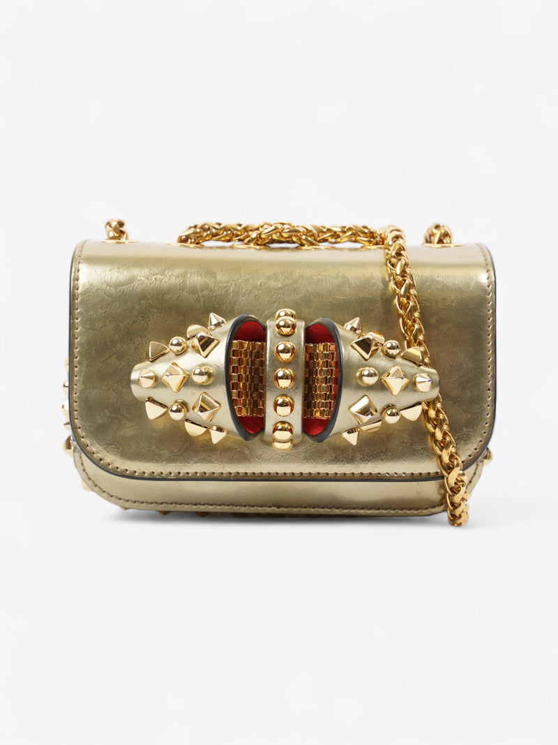  Christian Louboutin Sweet Charity Light Gold Leather