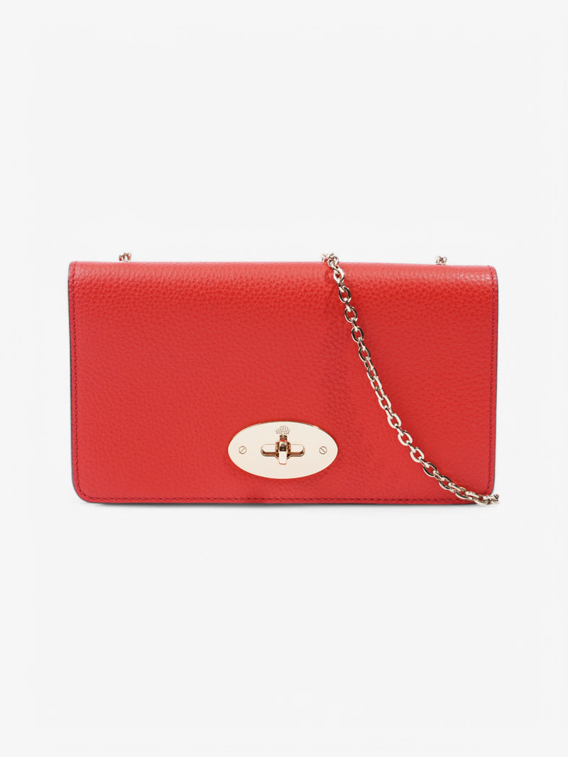  Mulberry Bayswater Clutch Wallet Red Leather