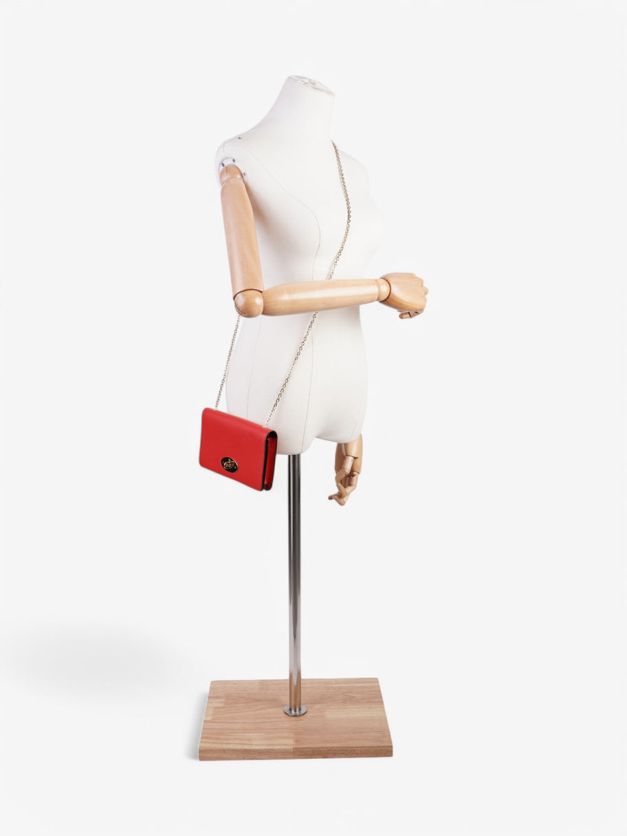 Mulberry Bayswater Clutch Wallet Red Leather Image 2