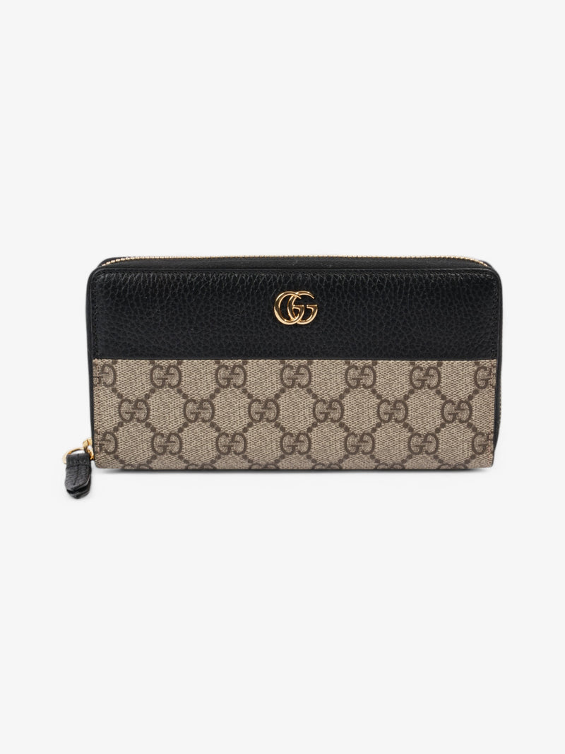  Gucci GG Marmont Wallet GG Supreme / Black Coated Canvas