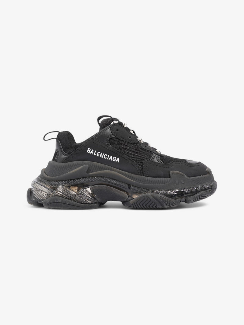  Balenciaga Triple S Clear Sole Black / White Mesh EU 37 UK 4