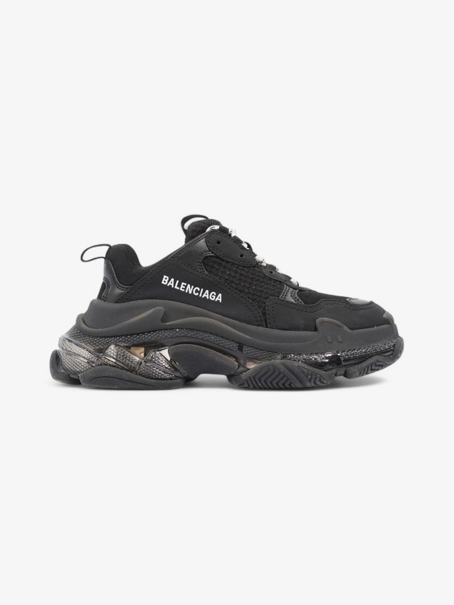 Balenciaga Triple S Clear Sole Black / White Mesh EU 37 UK 4 Image 1