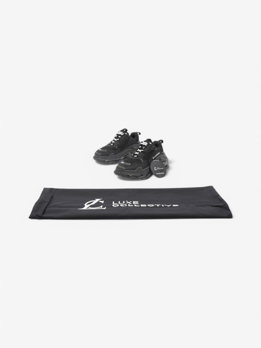 Balenciaga Triple S Clear Sole Black / White Mesh EU 37 UK 4 Image 10