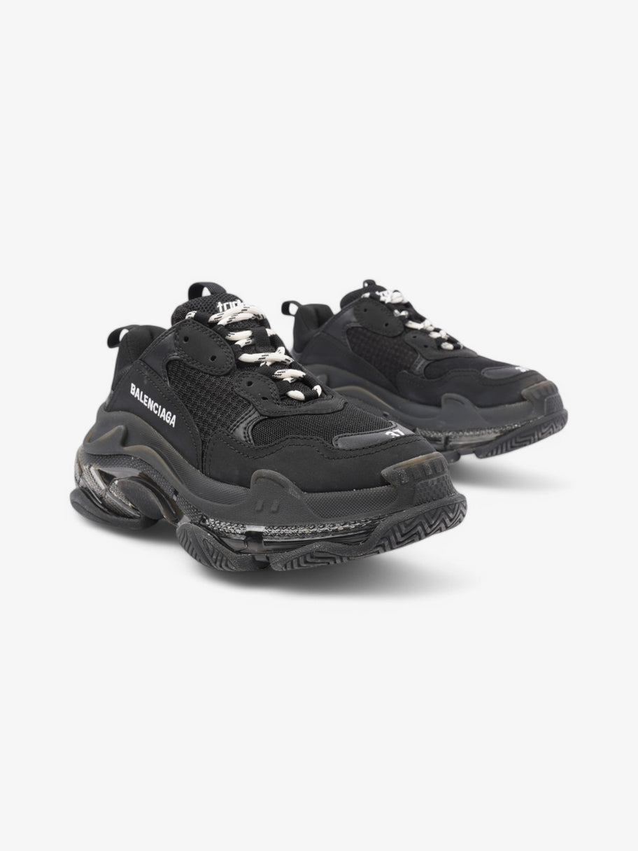 Balenciaga Triple S Clear Sole Black / White Mesh EU 37 UK 4 Image 2