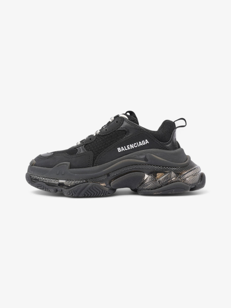 Balenciaga Triple S Clear Sole Black / White Mesh EU 37 UK 4 Image 5