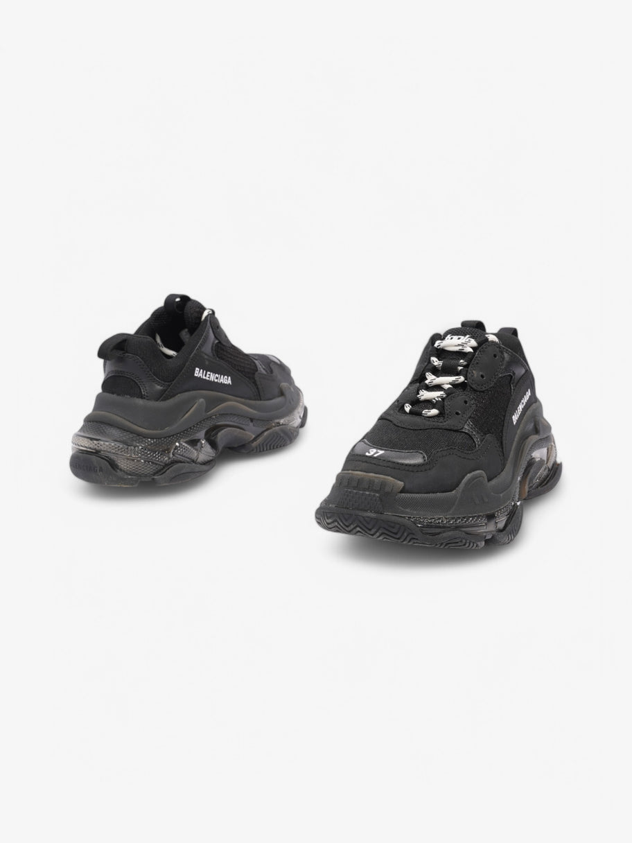 Balenciaga Triple S Clear Sole Black / White Mesh EU 37 UK 4 Image 9