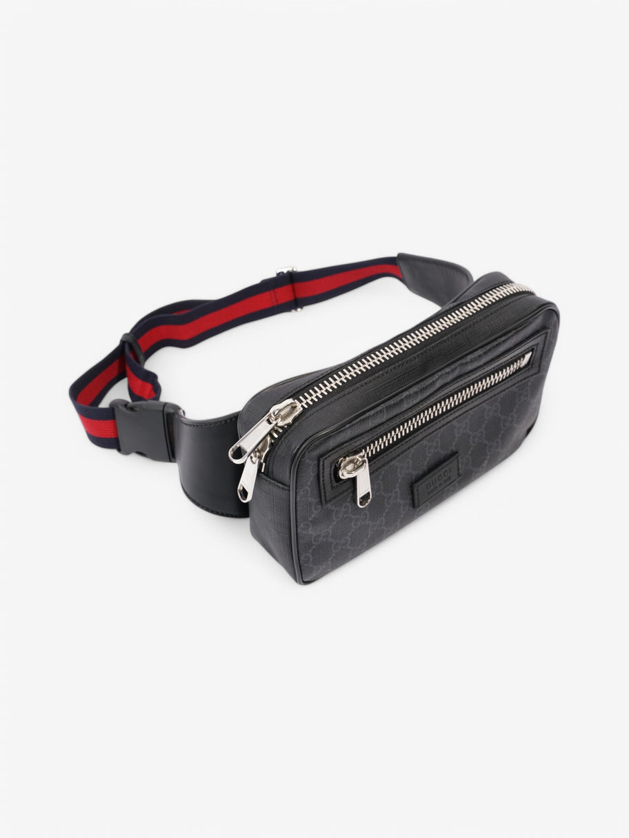 Gucci GG Bum Bag GG Supreme / Black Coated Canvas Image 7