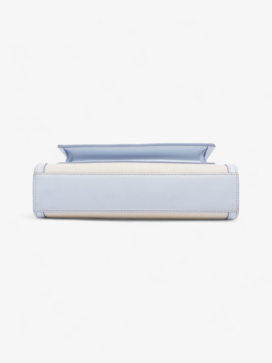 Burberry Pocket Bag Pale Blue / Cream Cotton Mini Image 6
