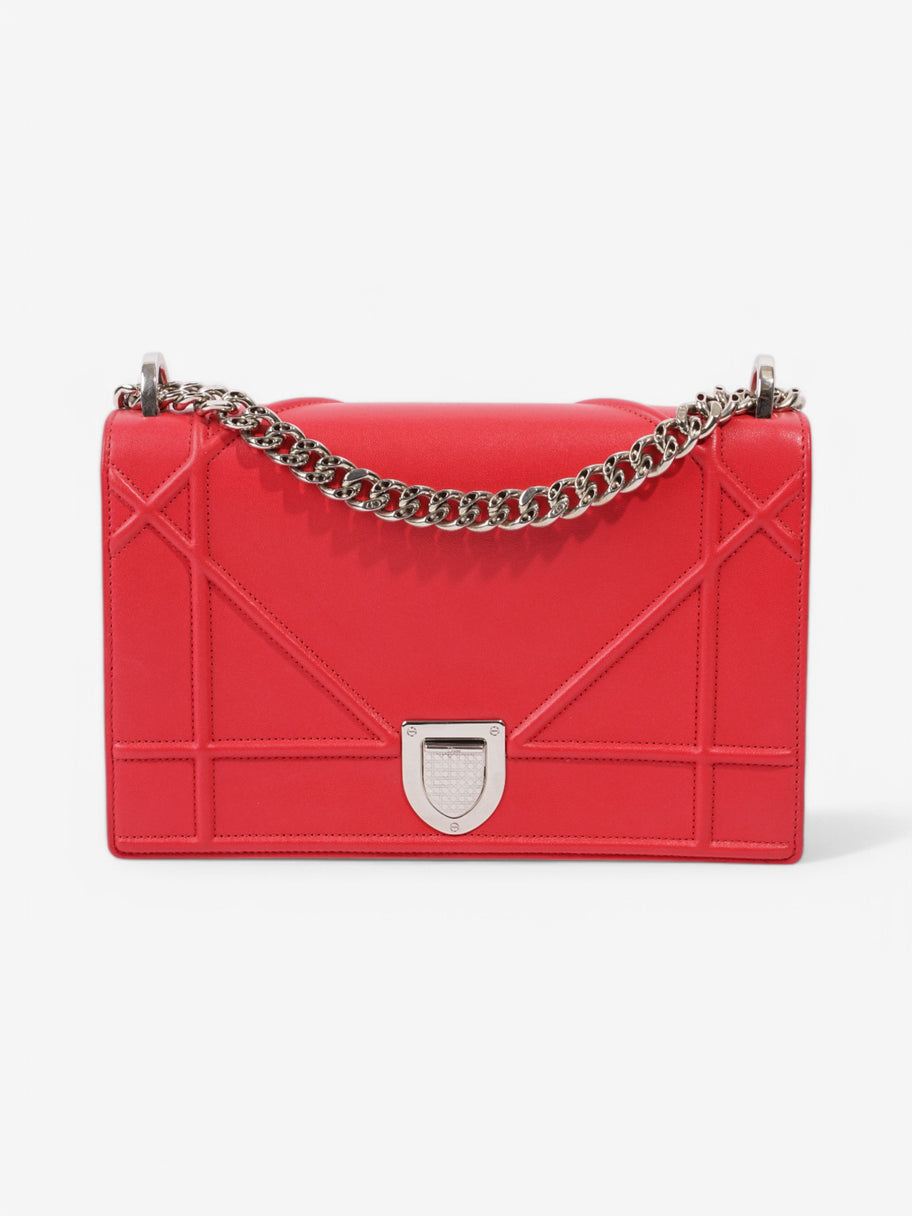 Christian Dior Diorama Red Calfskin Leather Medium Image 1