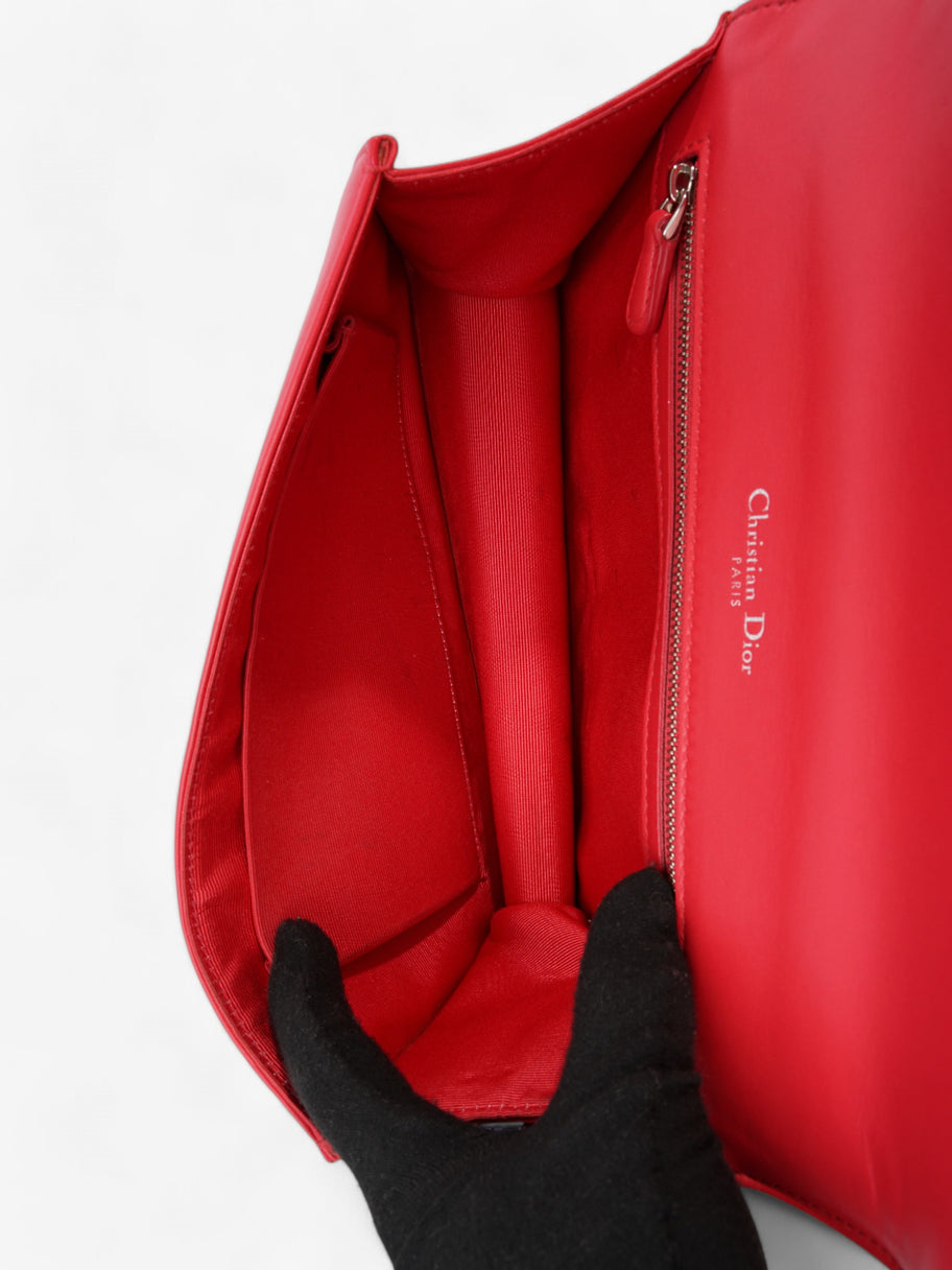 Christian Dior Diorama Red Calfskin Leather Medium Image 10
