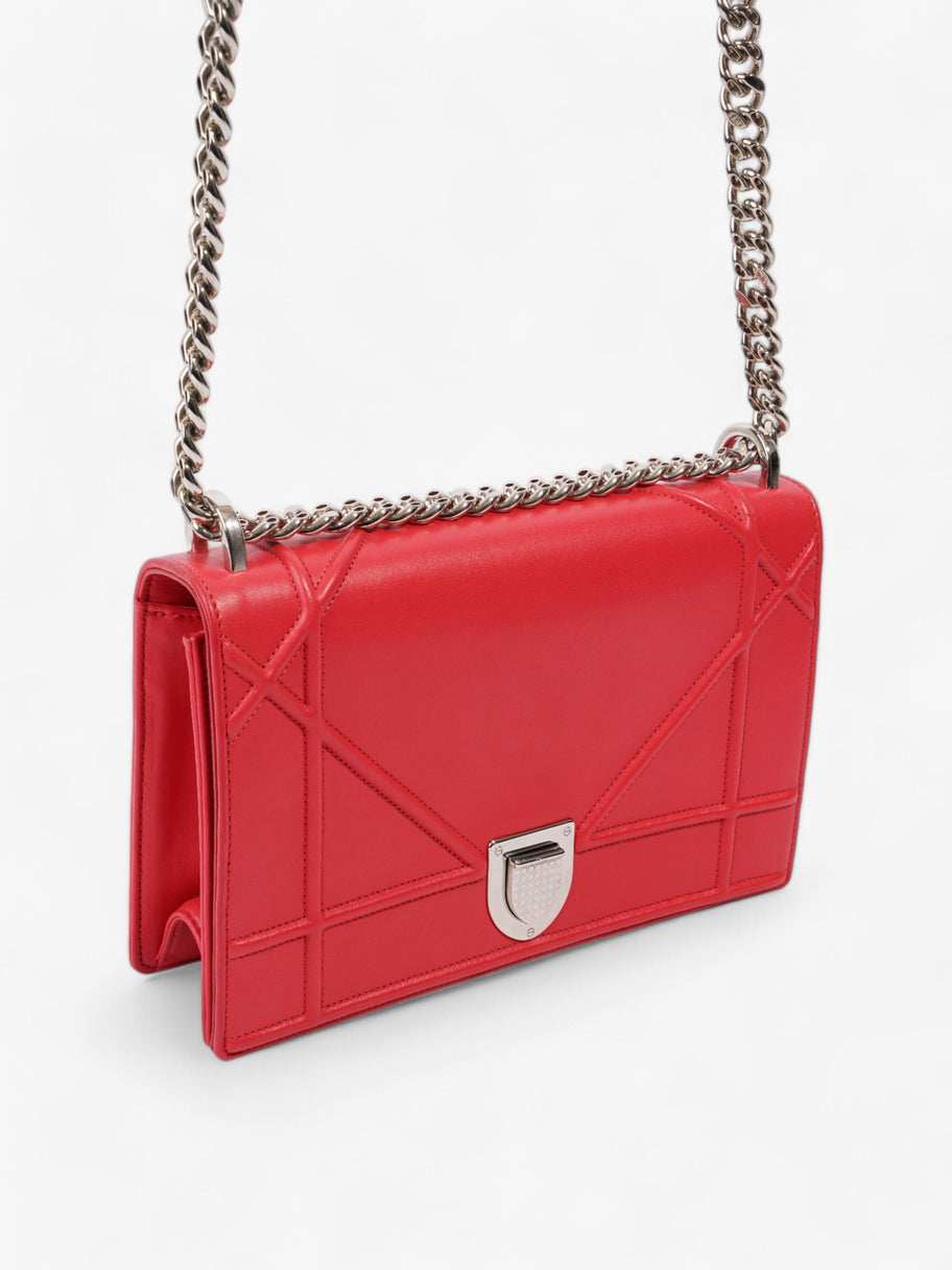 Christian Dior Diorama Red Calfskin Leather Medium Image 7
