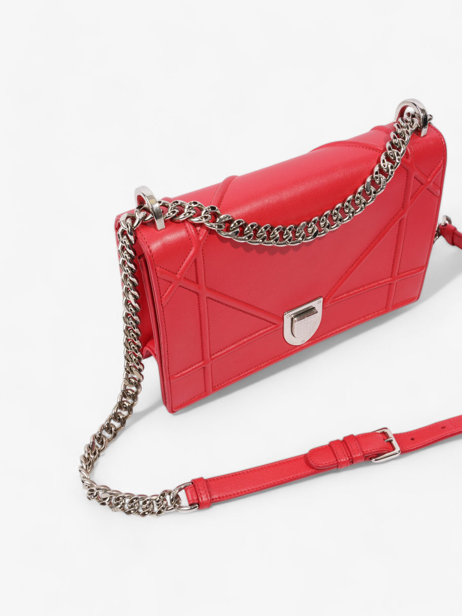 Christian Dior Diorama Red Calfskin Leather Medium Image 8