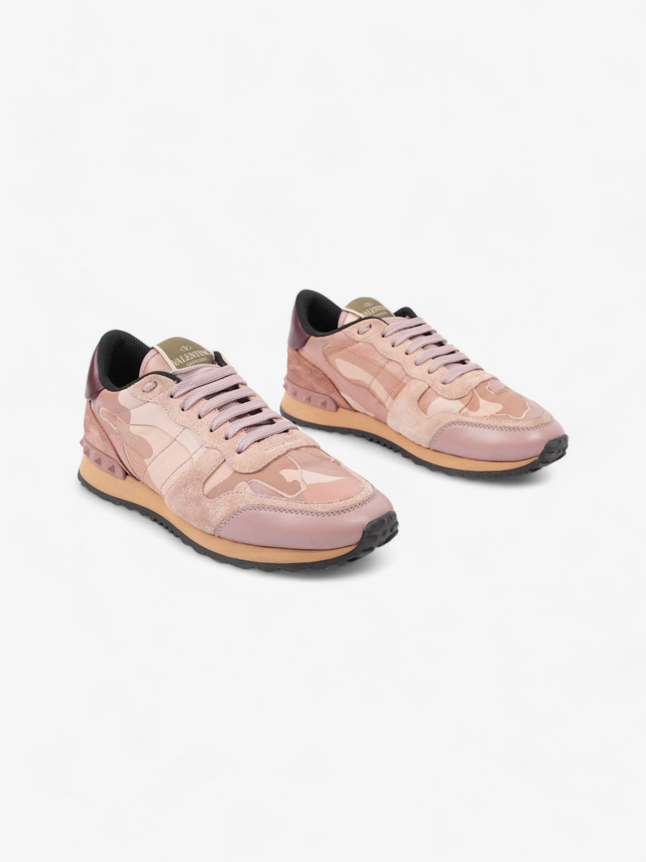 Valentino Rockstud Runners Pink Camouflage  Suede EU 37 UK 4 Image 2