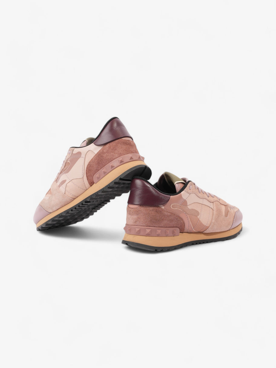 Valentino Rockstud Runners Pink Camouflage  Suede EU 37 UK 4 Image 9