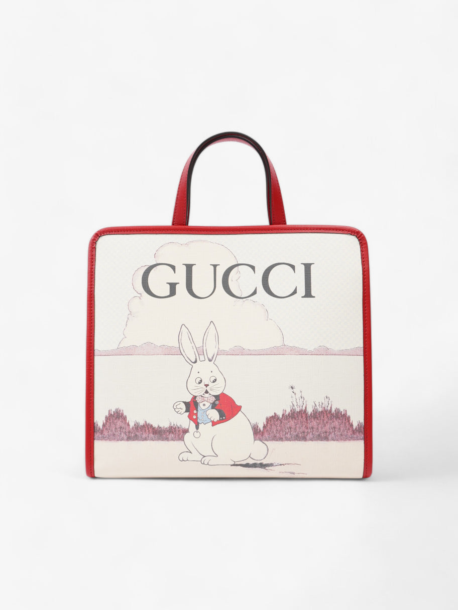Gucci x Peter Rabbit Tote Bag Red / Multicoloured Canvas Image 1
