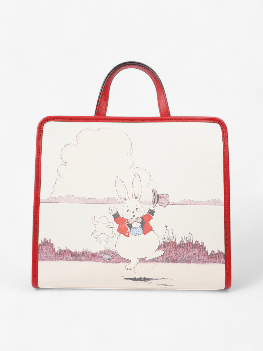 Gucci x Peter Rabbit Tote Bag Red / Multicoloured Canvas Image 5