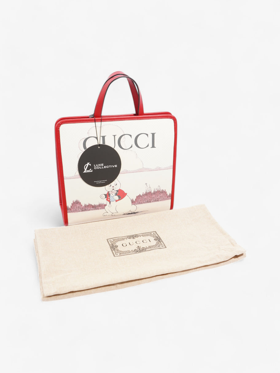 Gucci x Peter Rabbit Tote Bag Red / Multicoloured Canvas Image 9