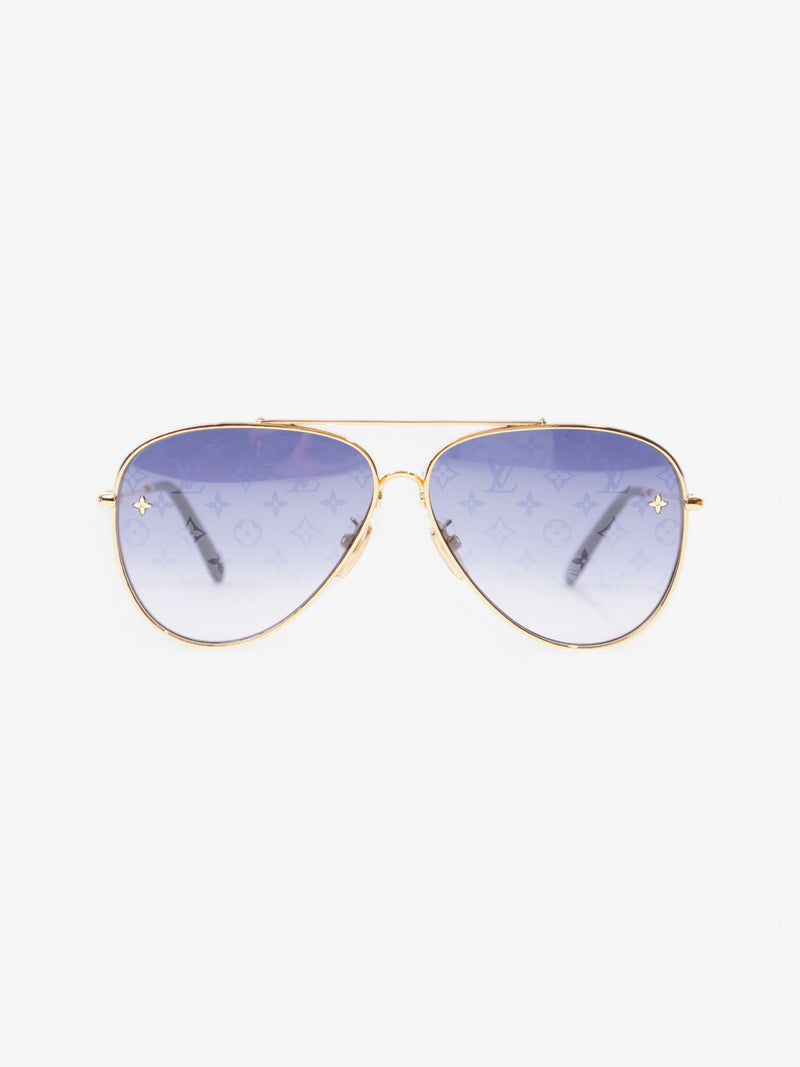  Louis Vuitton Z1782U Sunglasses Gold Base Metal 145mm