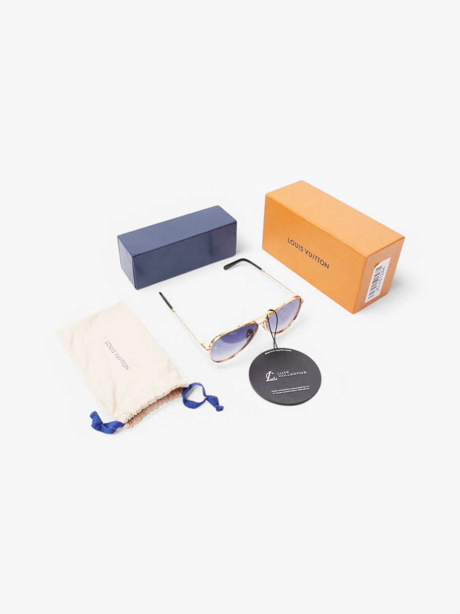 Louis Vuitton Z1782U Sunglasses Gold Base Metal 145mm Image 7