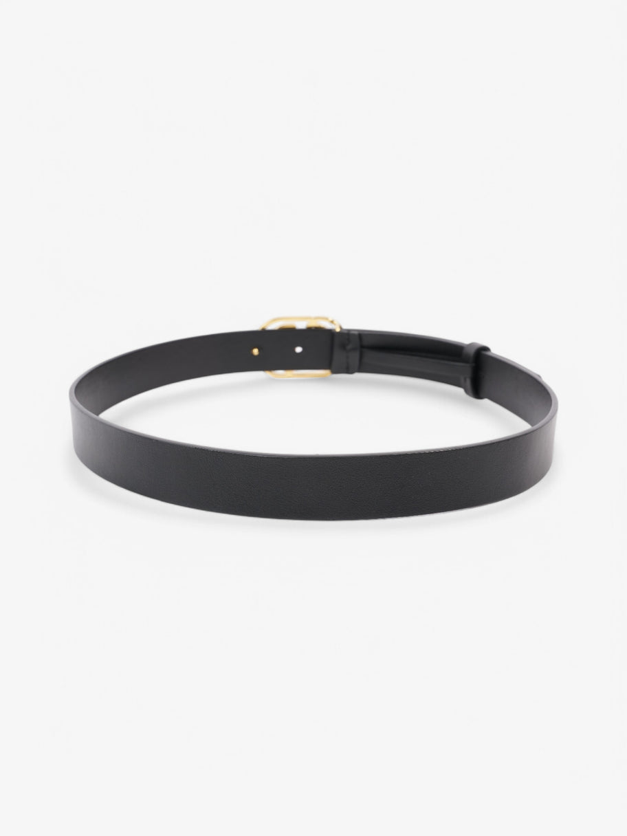 Christian Dior CD Belt Black / Gold Leather 75cm Image 4