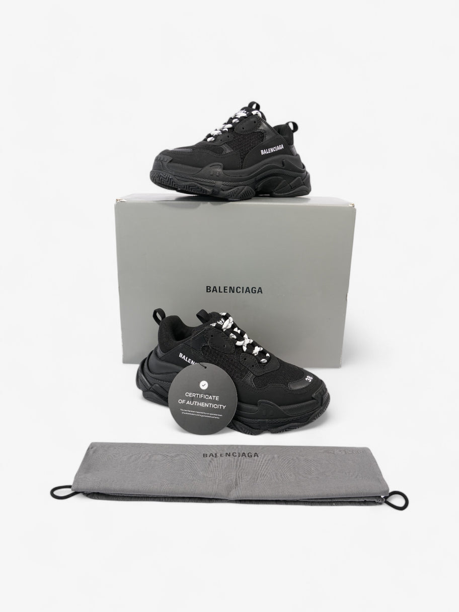 Balenciaga Triple S Black / White Mesh EU 38 UK 5 Image 9