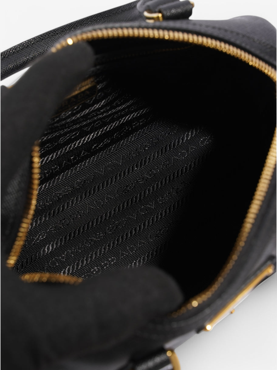 Prada Top Handle Bag Black Saffiano Leather Image 7