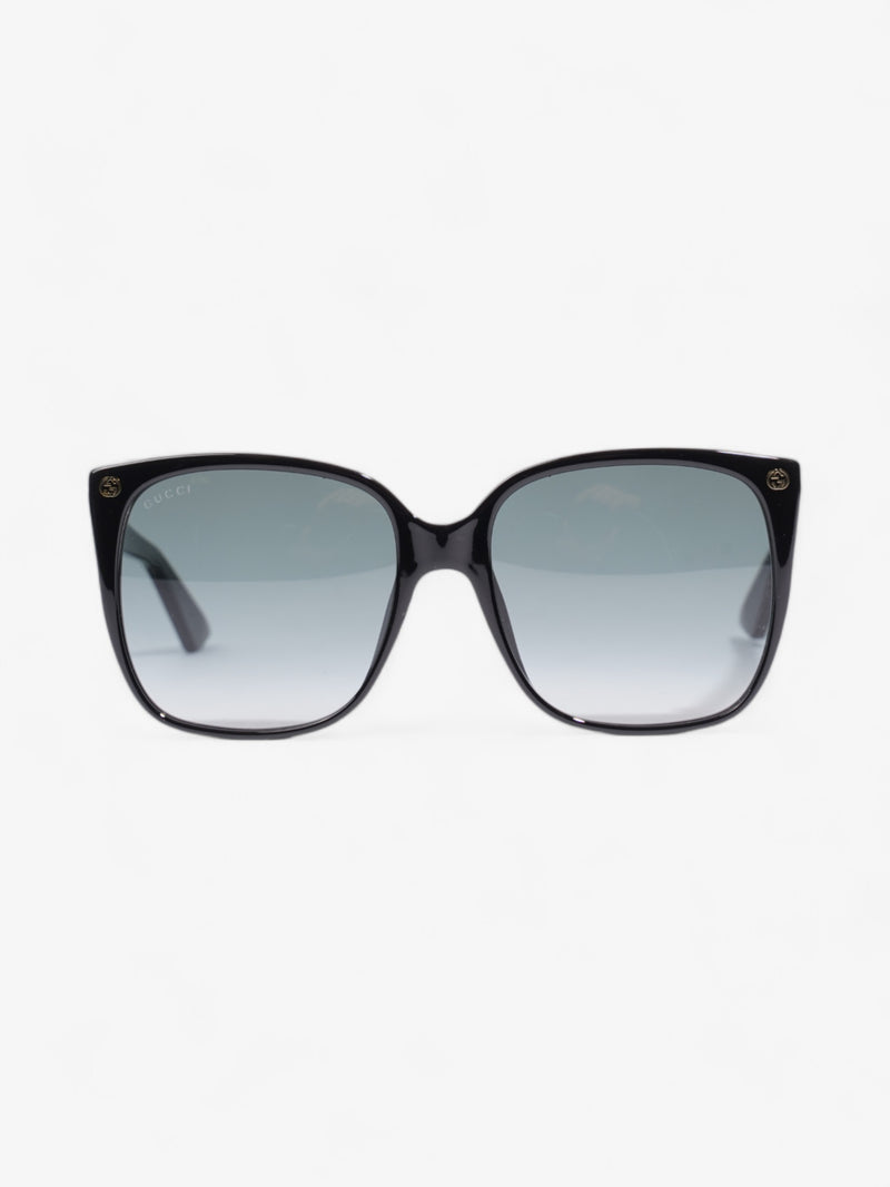  Gucci Interlocking G Sunglasses Black Acetate 140mm