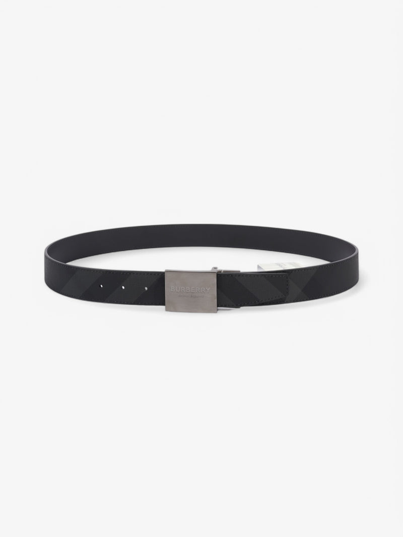  Burberry Reversible Belt Charcoal / Graphite Coated Canvas 100cm 40