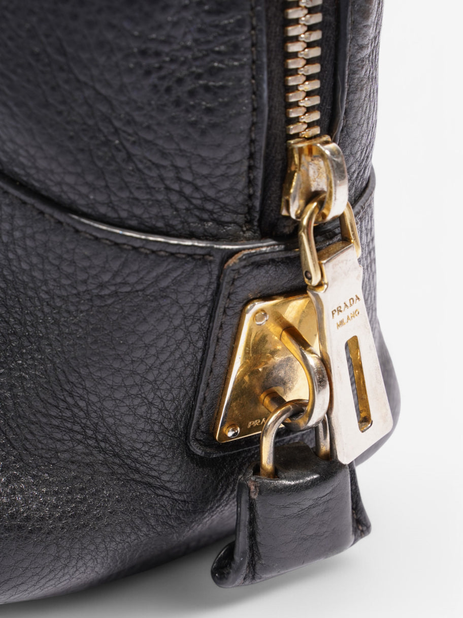 Prada Handbag Black Leather Image 7