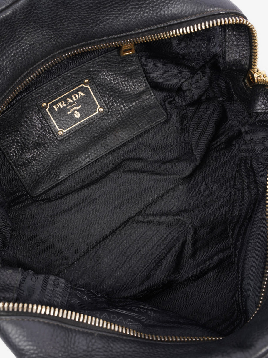 Prada Handbag Black Leather Image 8