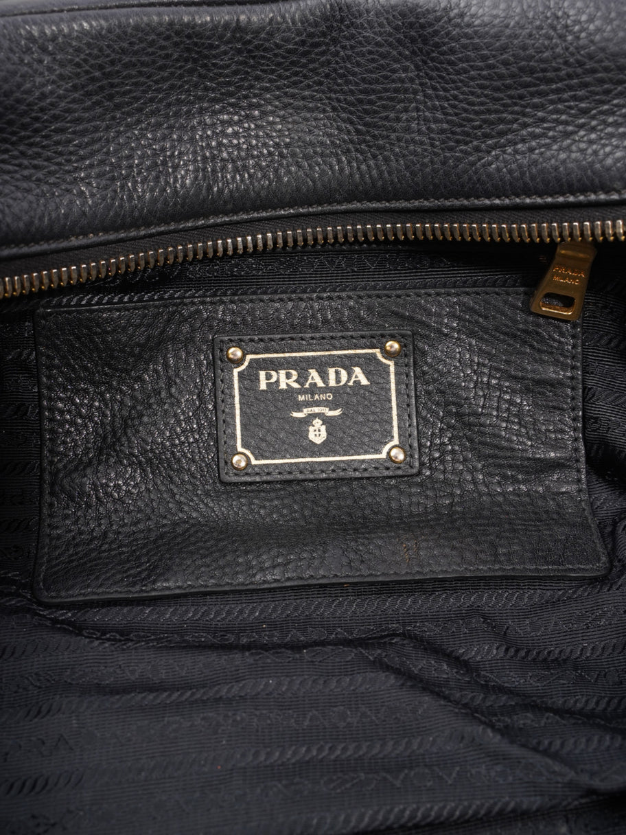Prada Handbag Black Leather Image 9